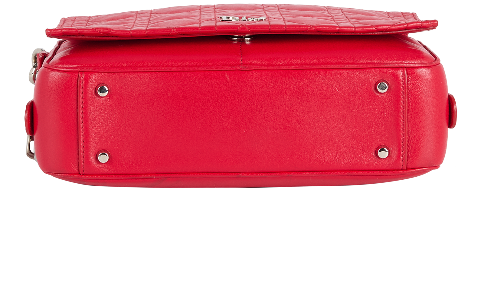 Cannage Camera Bag, &pound;580, Handbags, Red, Leather, Top view